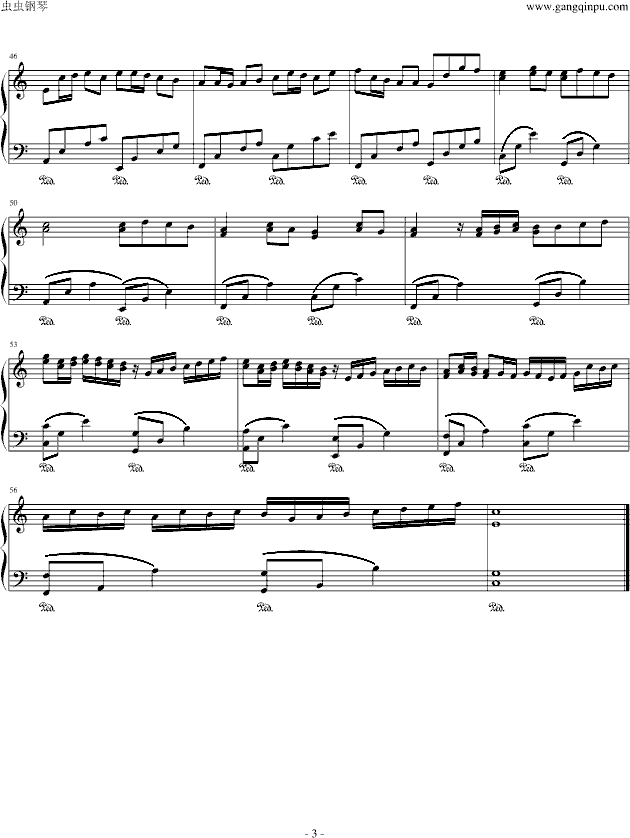卡农-stvenLi版(钢琴谱)3