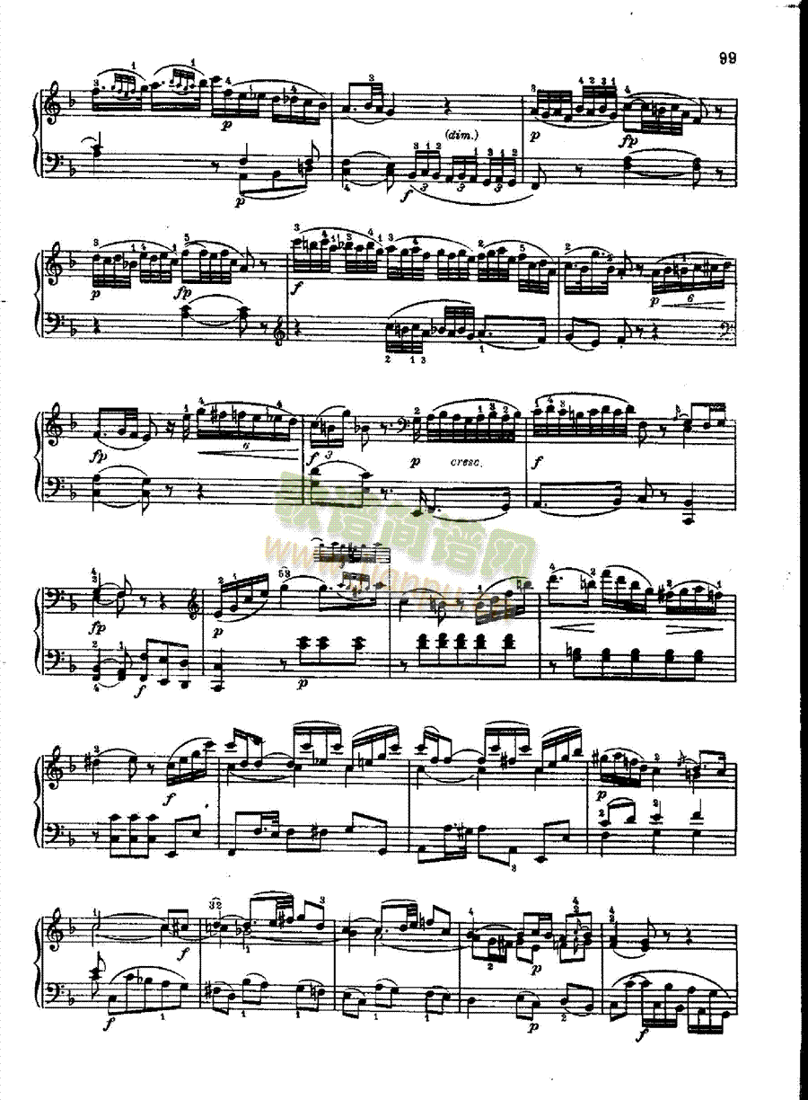 奏鸣曲Nr.309键盘类钢琴(钢琴谱)8