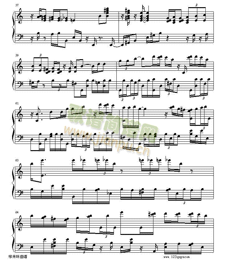 绮想輪旋曲-贝多芬(钢琴谱)8