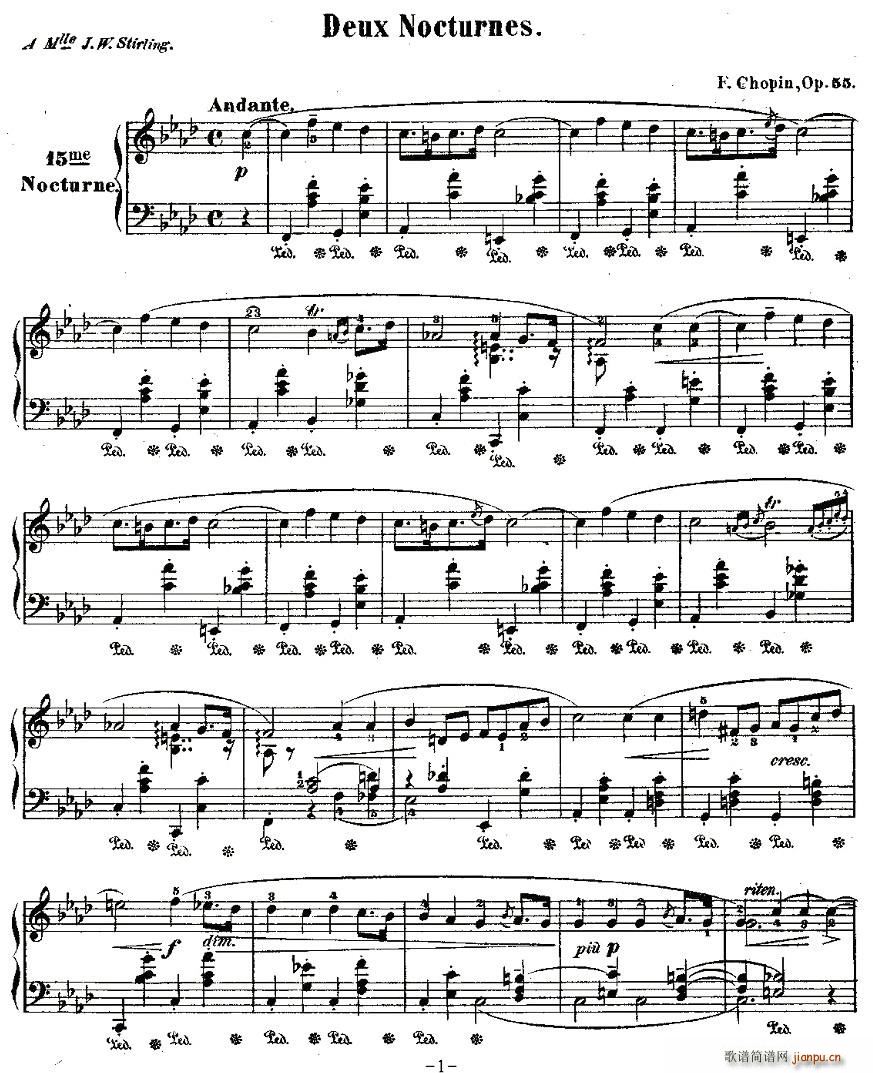 f小调夜曲Op.55－1(十字及以上)1
