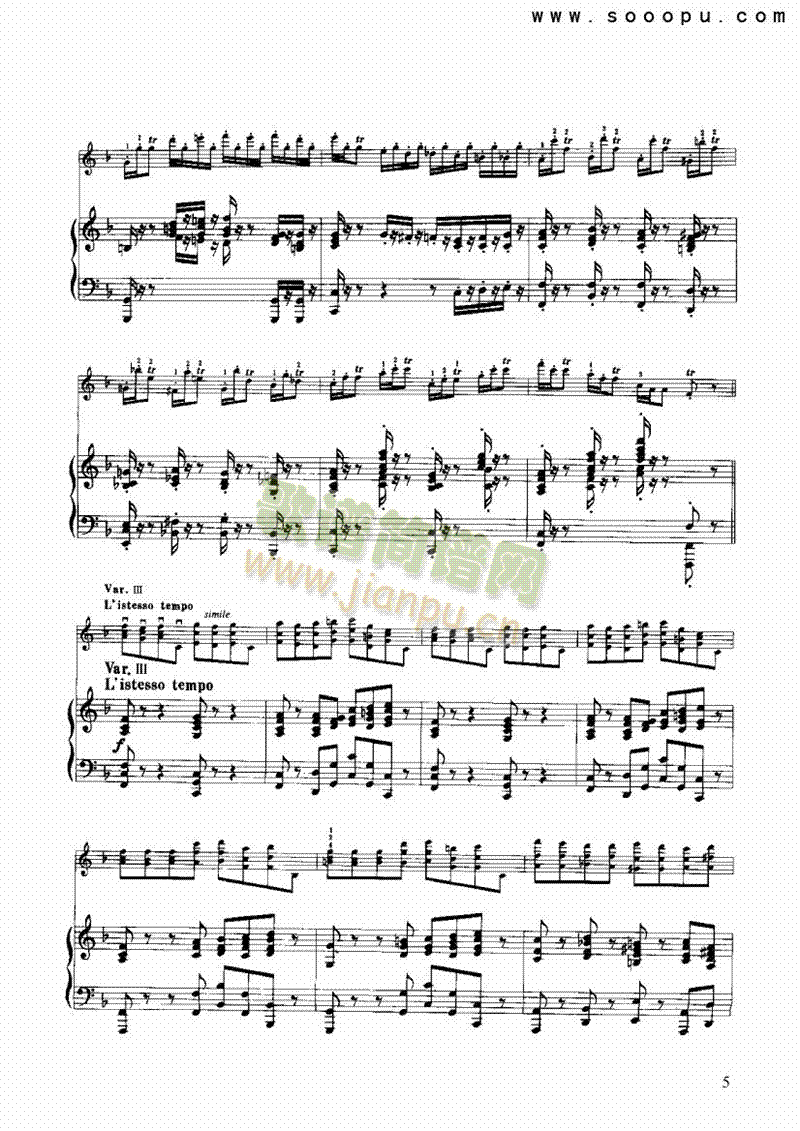科雷利主题变奏曲弦乐类小提琴(其他乐谱)5