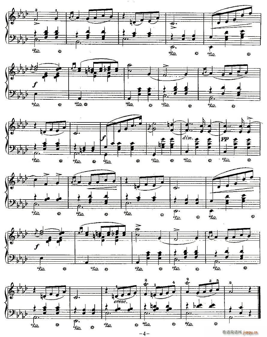 valse，Op.70, No.2 4