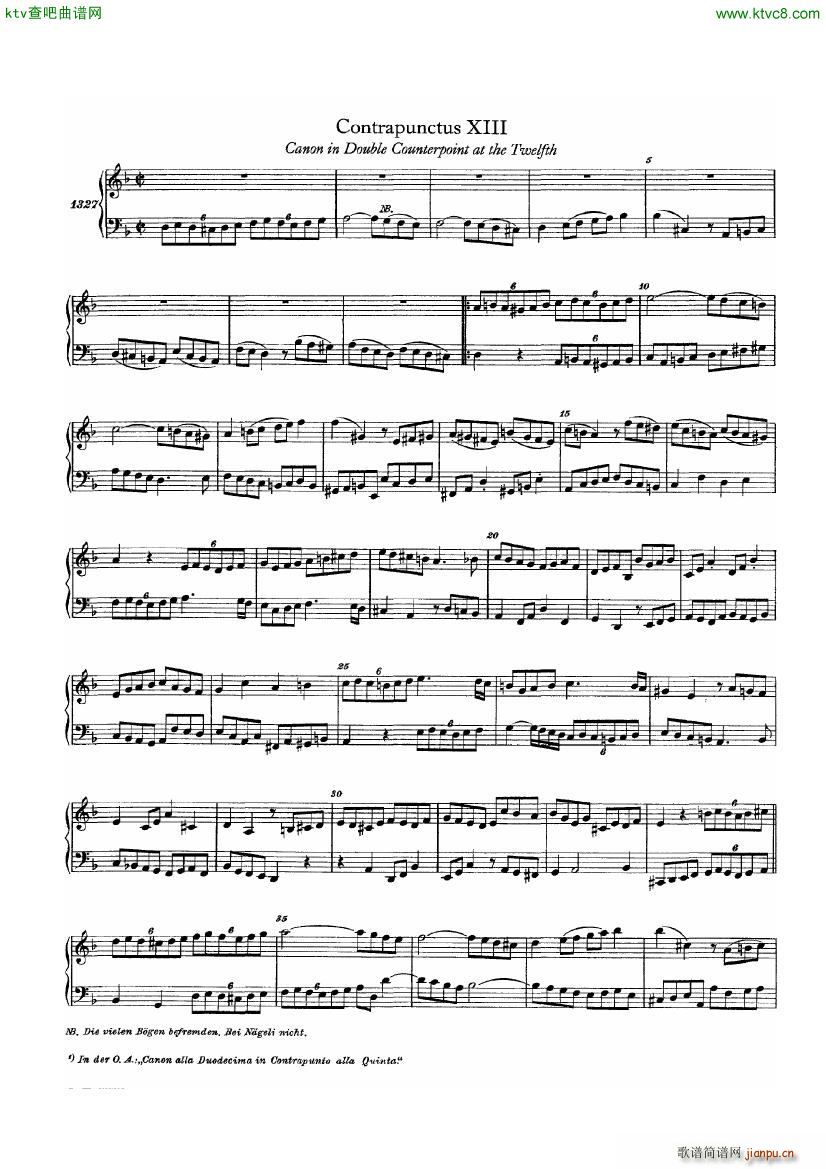 Bach JS BWV 1080 Kunst der Fuge part 2(??????)14