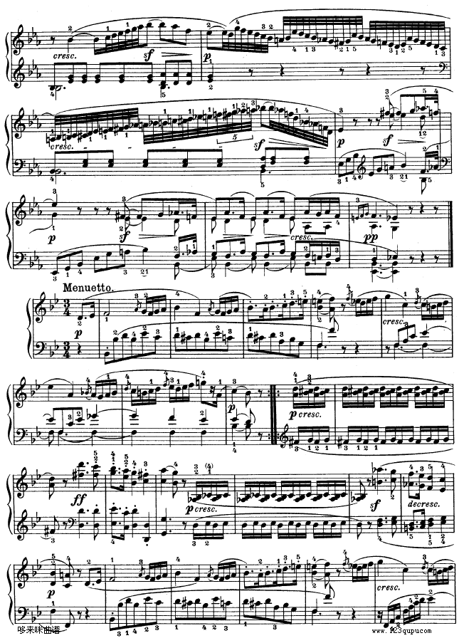 第十一钢琴奏鸣曲-op.22-贝多芬(钢琴谱)14