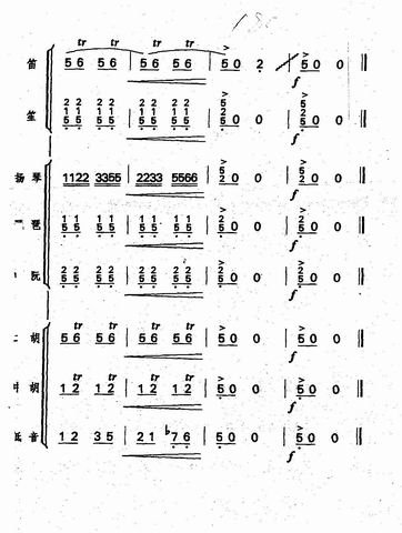 秦川抒懷總譜23(八字歌譜)1