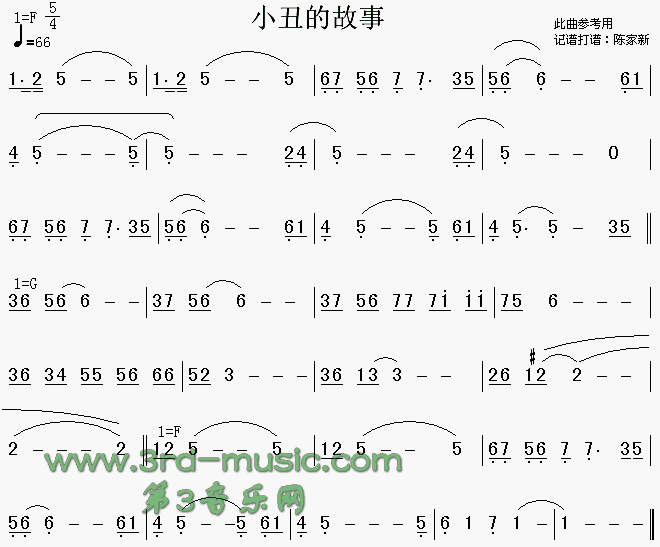 小丑的故事(其他乐谱)1