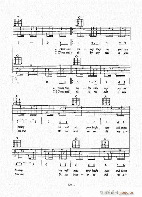 民谣吉他经典教程301-340(吉他谱)29