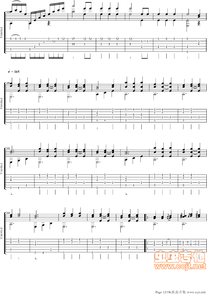 大霍塔舞曲(五字歌谱)12