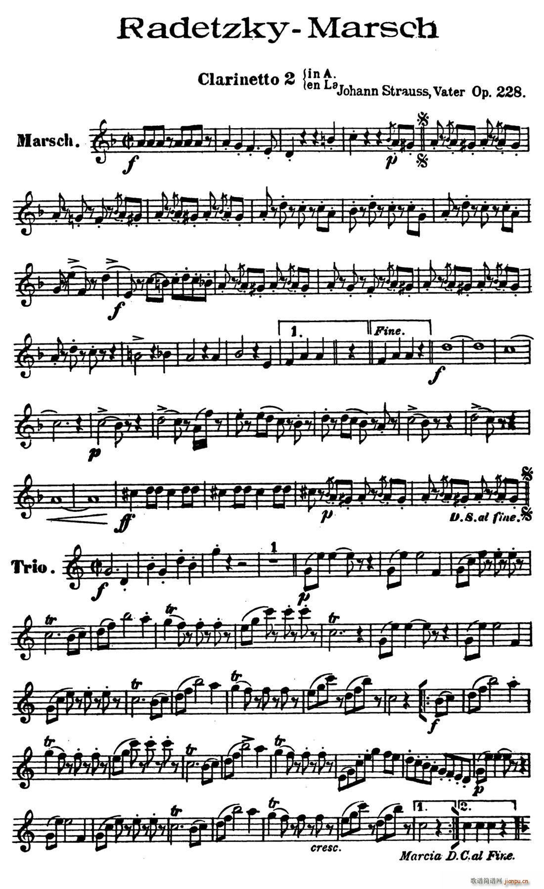 radetzky marsch op 228 木管五重奏 其他 4