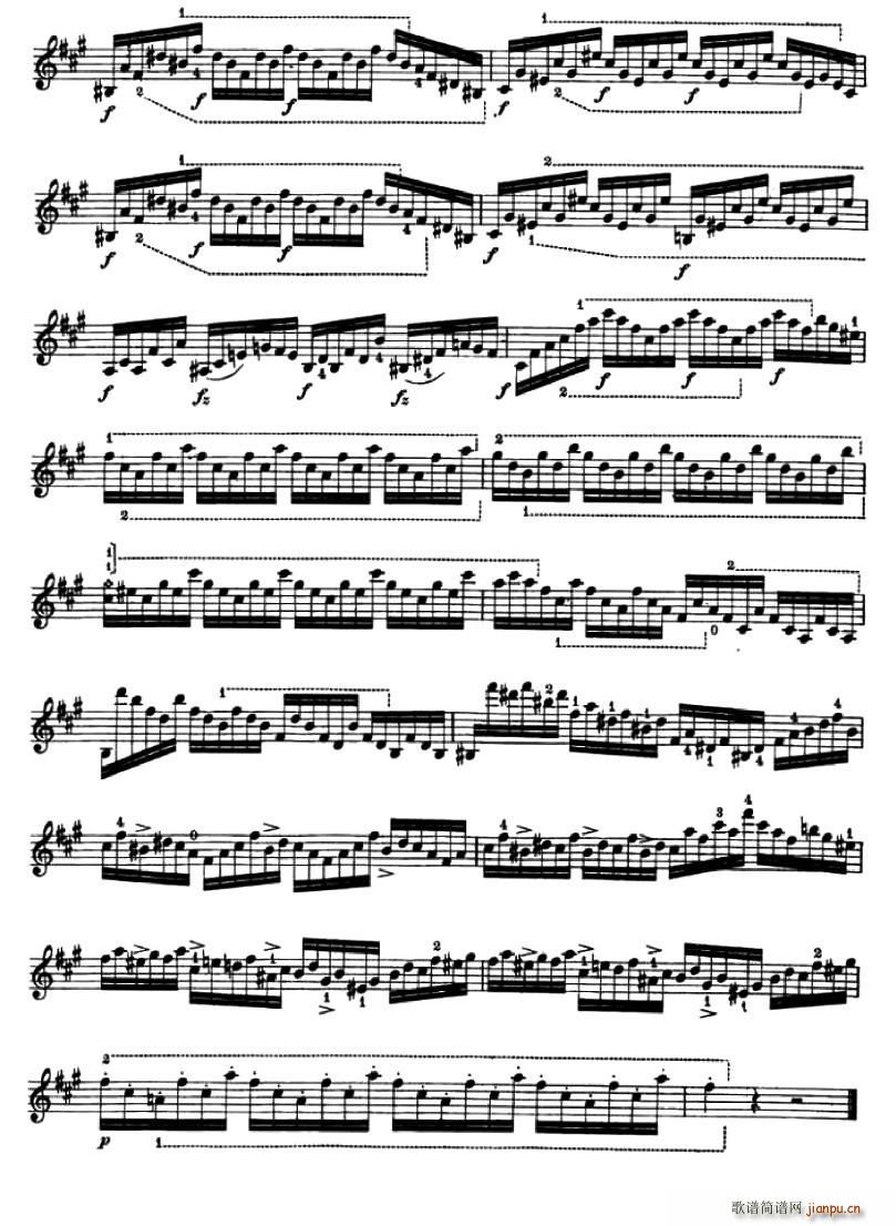 24首小提琴练习曲之8 2