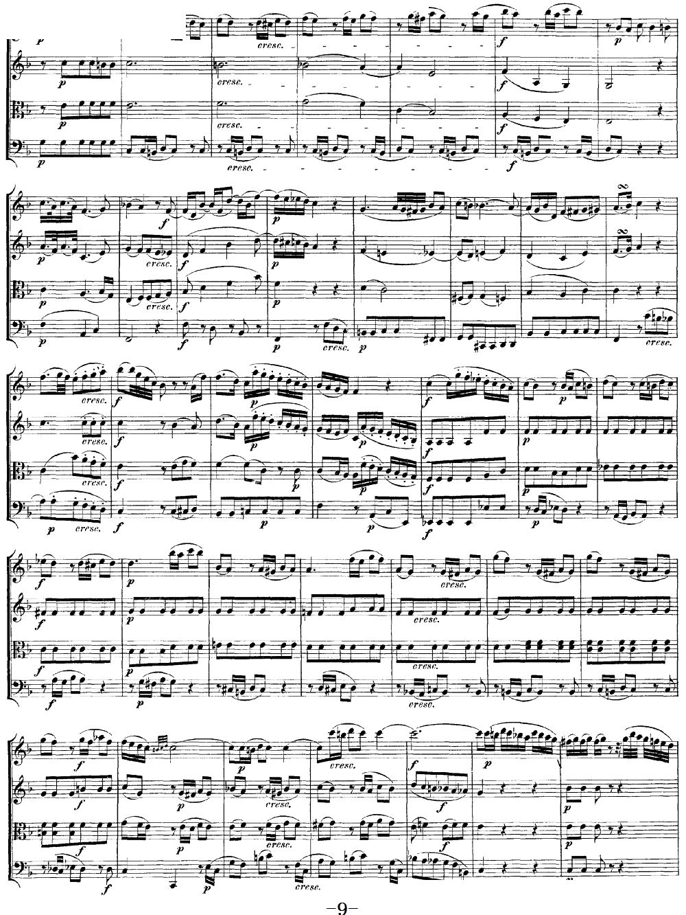 Mozart Quartet No 19 in C Major K 465(总谱)9