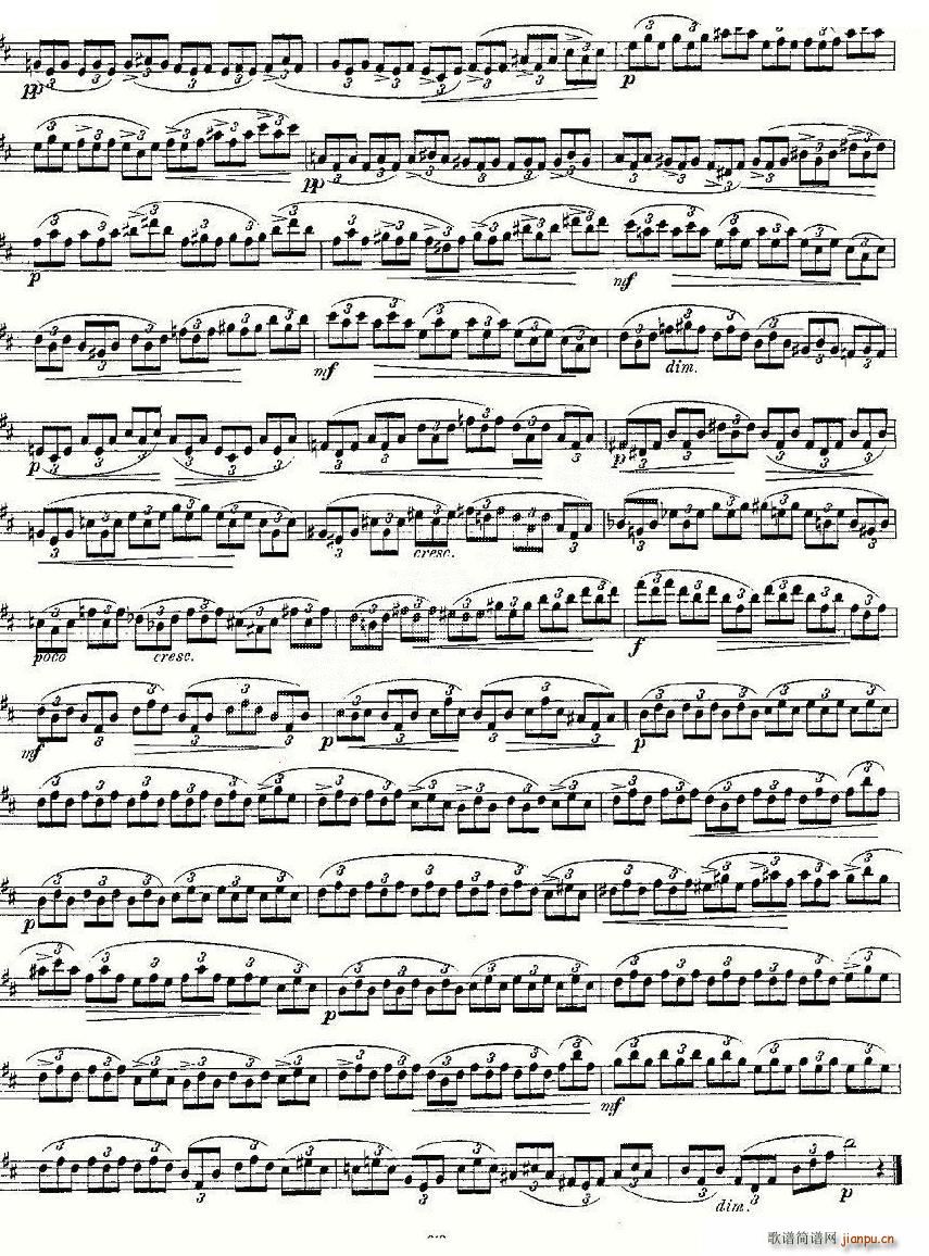24 instructive Uebungen Op 30 1 12 笛萧谱(笛箫谱)7