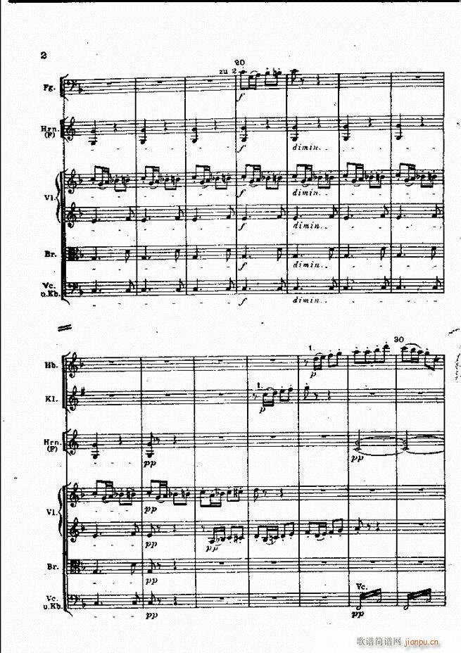 贝多芬 田园交响曲 全部 目录1 60(总谱)18