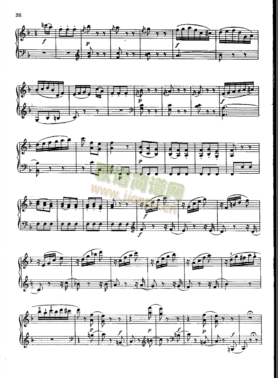 奏鸣曲Nr.280键盘类钢琴(钢琴谱)11