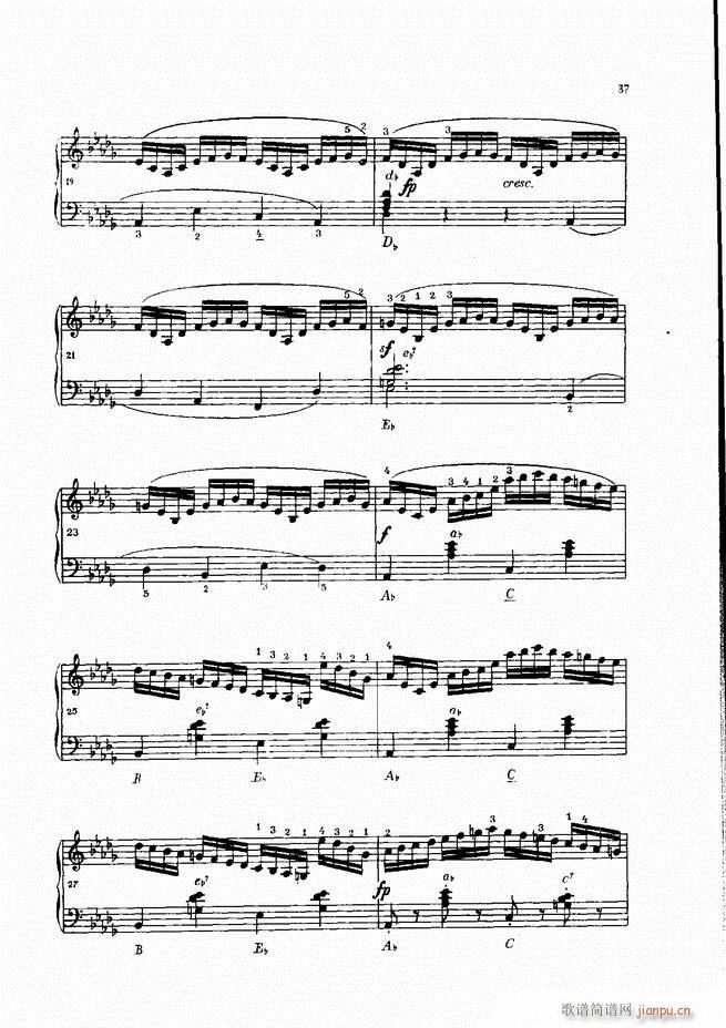 车尔尼手风琴练习曲集 Ⅳ(手风琴谱)37