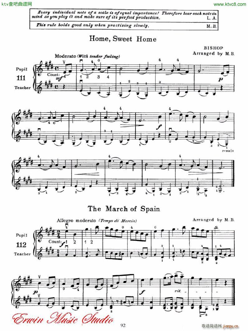 麦亚班克小提琴演奏法第一部份 初步演奏法6(小提琴谱)12