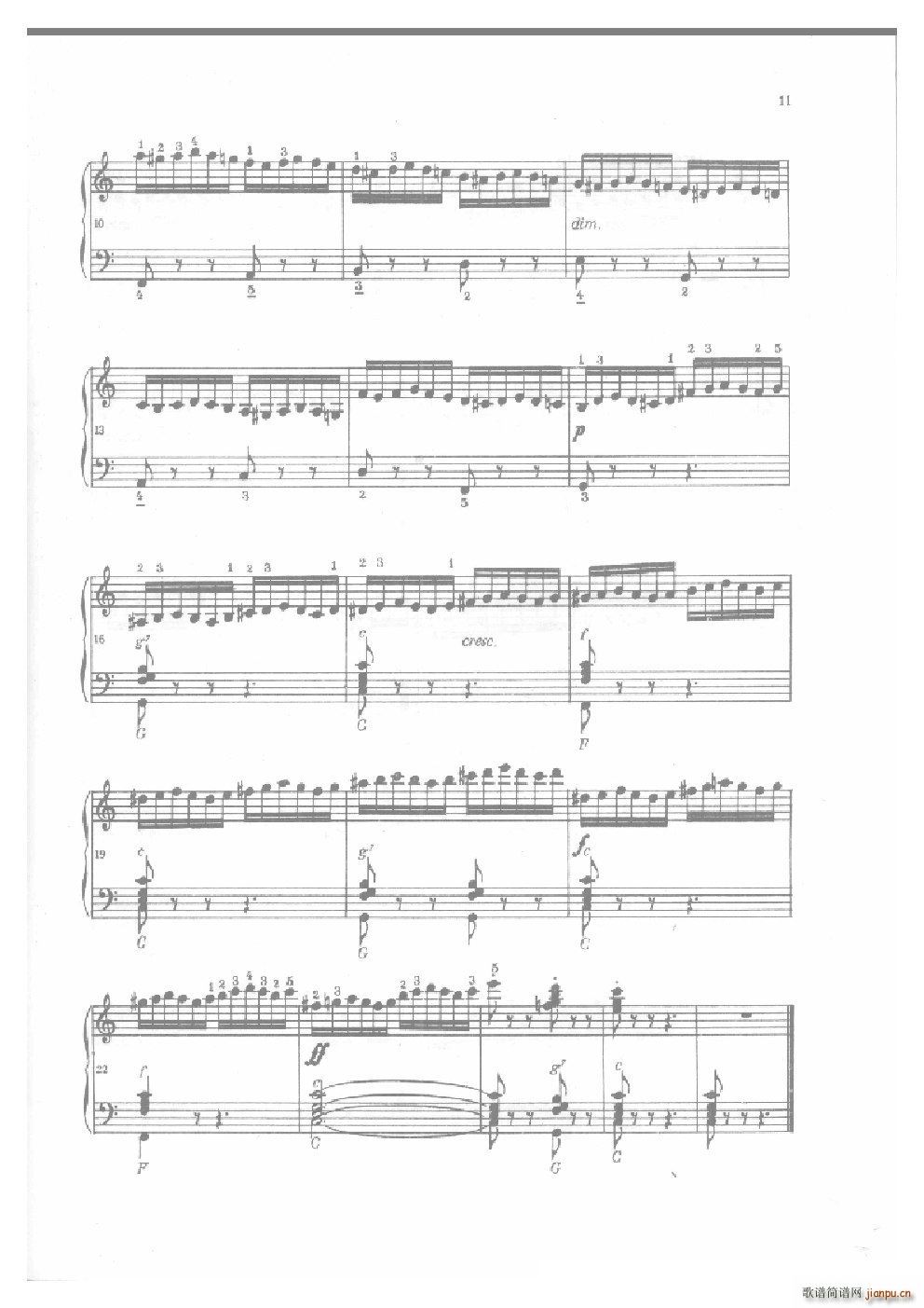 车尔尼手风琴练习曲集 Ⅱ(手风琴谱)10