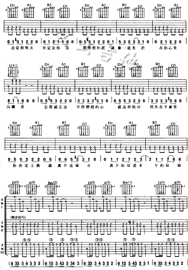 那一年吉他譜- 2