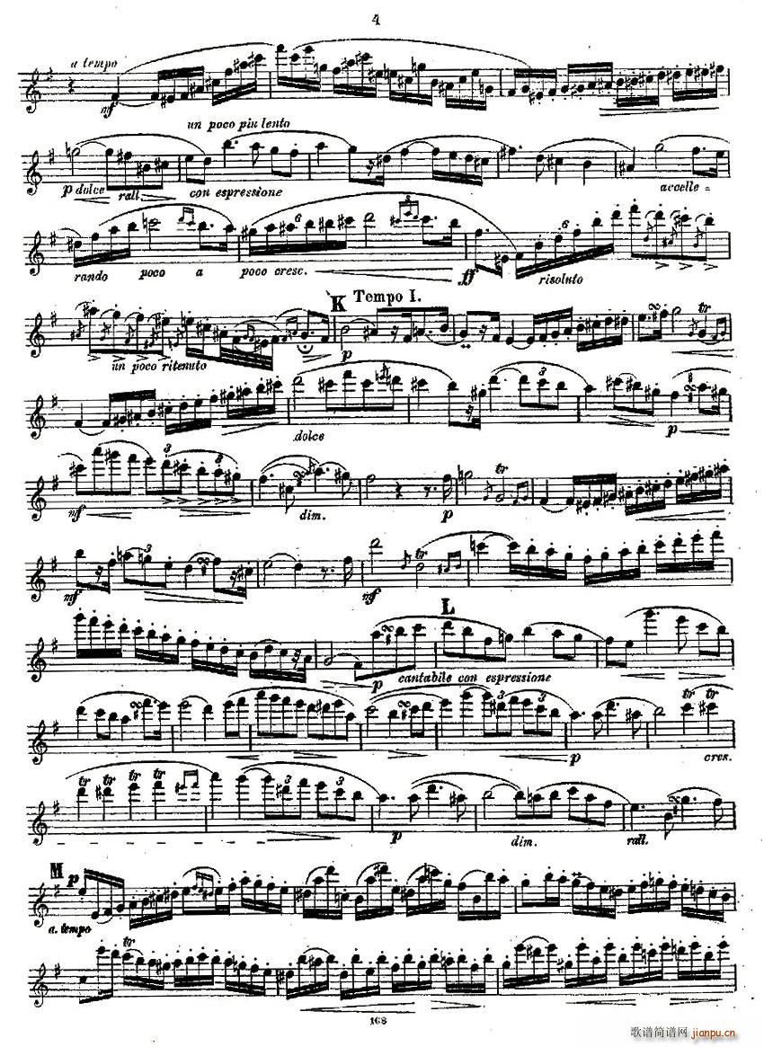 Concertstück . Op. 3. - flute part only 4