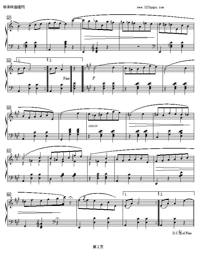 A小调马卡祖舞曲Op.67No.4-肖邦 2