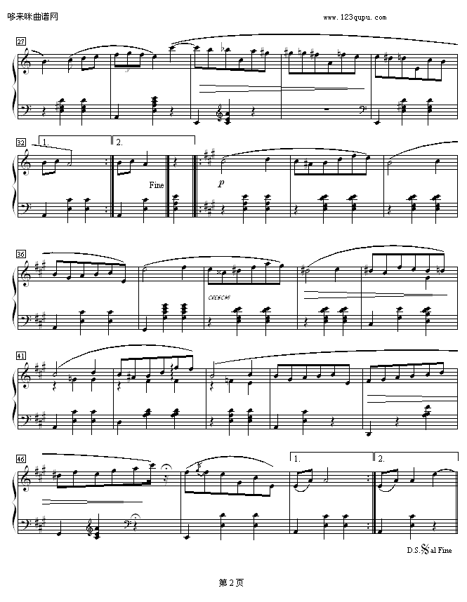 A小調(diào)馬卡祖舞曲Op.67No.4-肖邦 2