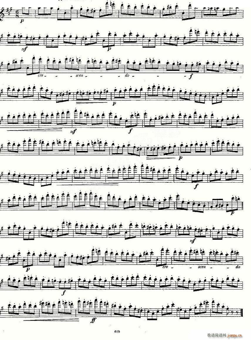 24 instructive Uebungen Op 30 1 12 笛萧谱(笛箫谱)9