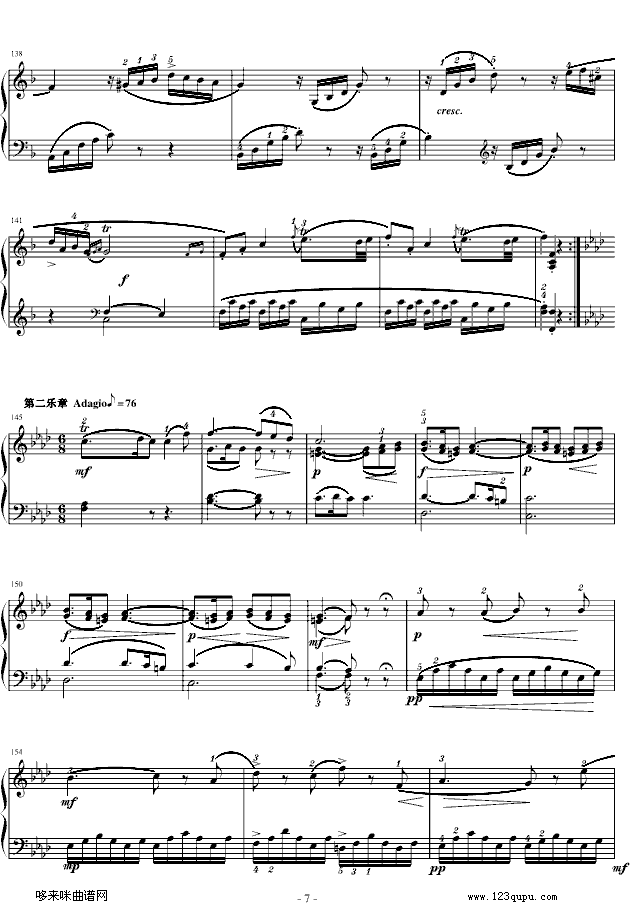 莫扎特F大调钢琴奏鸣曲K280-莫扎特(钢琴谱)7