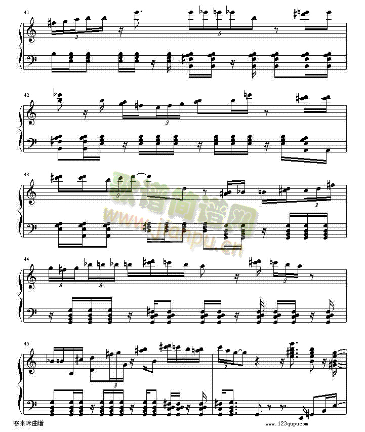 绮想輪旋曲-贝多芬(钢琴谱)6