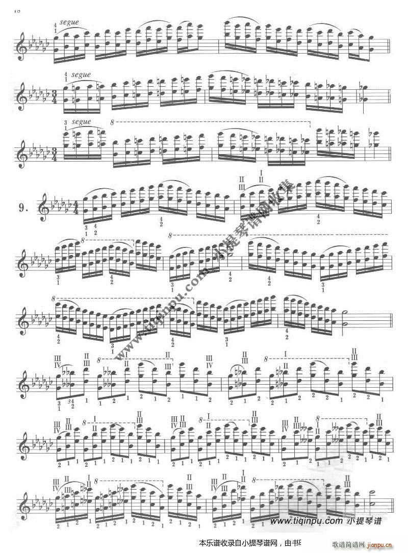 卡尔弗莱什 小提琴音阶体系 降G大调 4