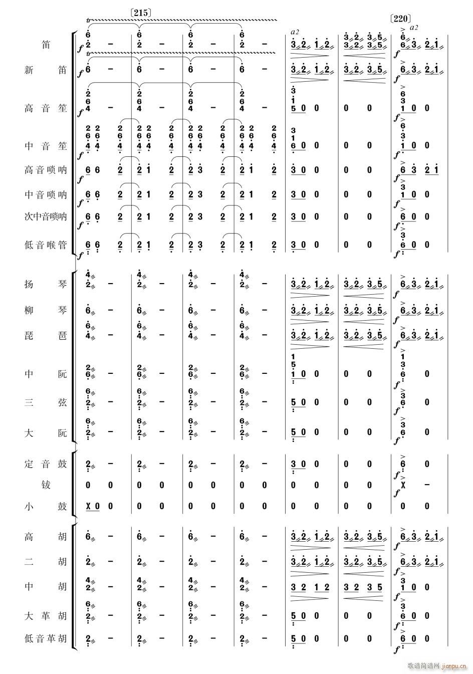 瑶族舞曲 民乐合奏 36(总谱)1