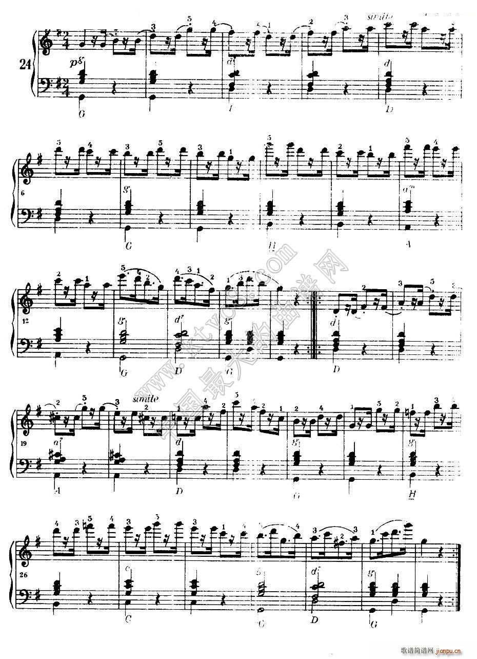 车尔尼手风琴练习曲集 第Ⅰ册 22 36(手风琴谱)3