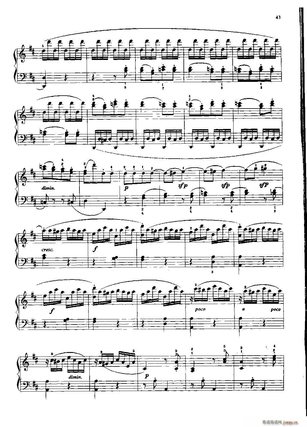 贝多芬小奏鸣曲 五(总谱)16