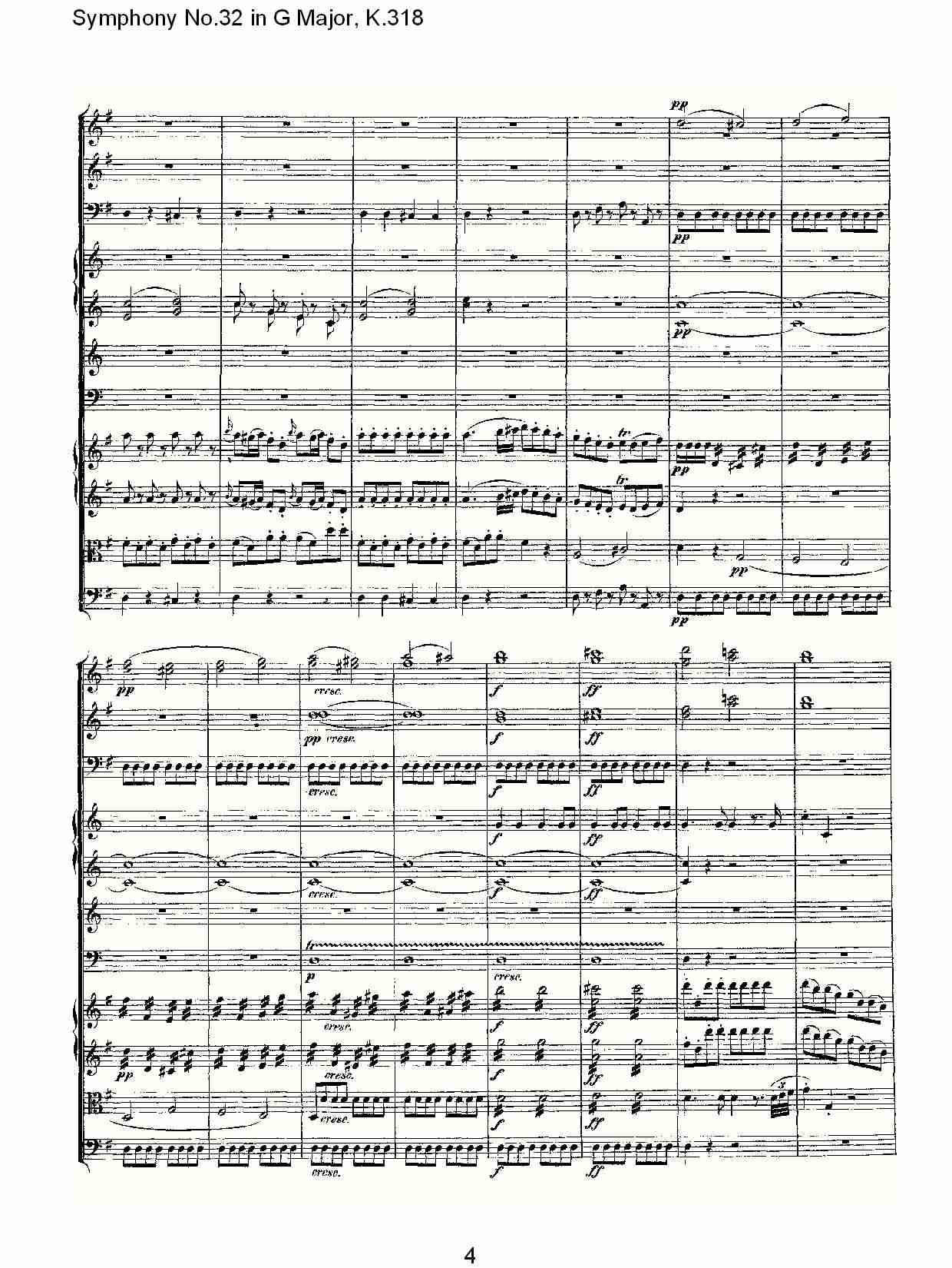 (G大调第三十二交响曲K.318)（一） 4