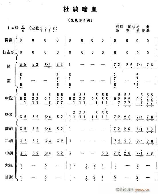 杜鵑啼血 琵琶協(xié)奏曲 1 2