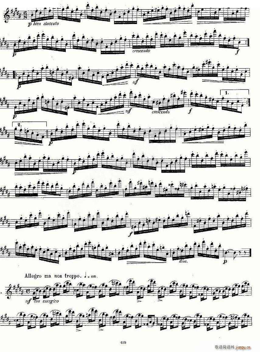24 instructive Uebungen Op 30 1 12 笛萧谱(笛箫谱)12