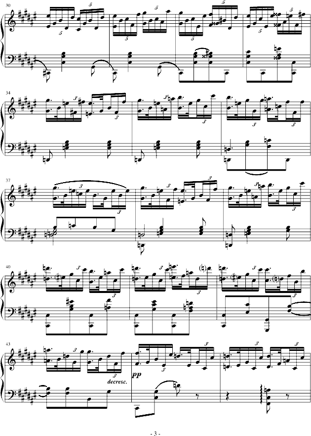 升F大調夜曲(鋼琴譜)3