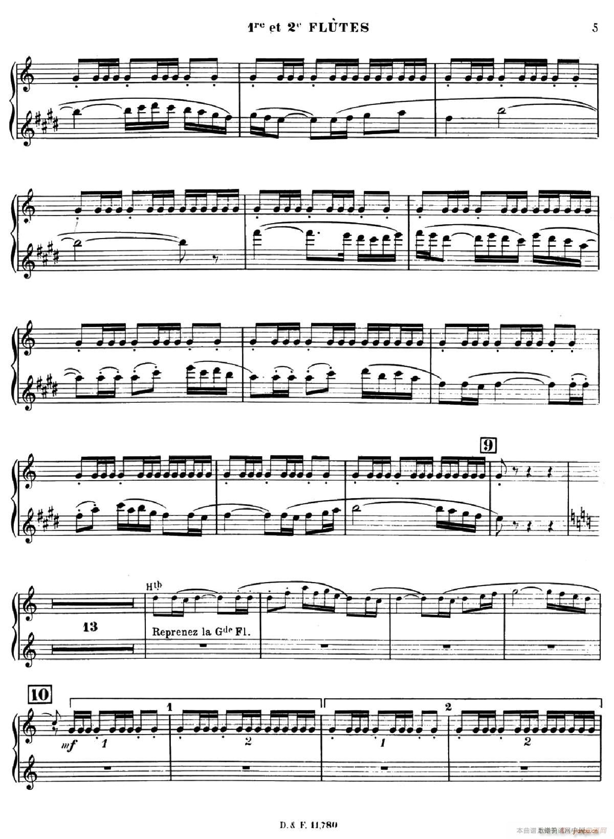 BOLERO 波莱罗 交响乐长笛(笛箫谱)5