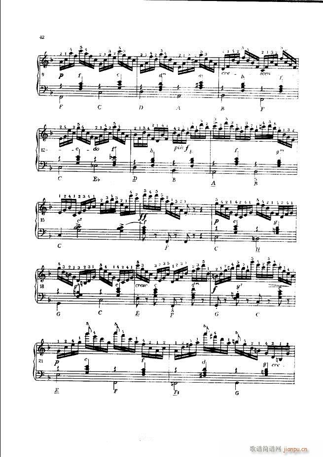 车尔尼手风琴练习曲集 Ⅲ(手风琴谱)42