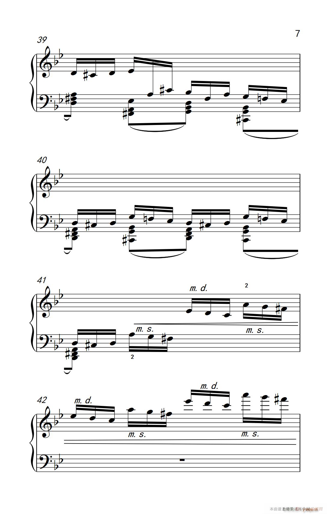第九级3 练习曲 No 2 中央音乐学院 钢琴 业余 考级教程 7 9级(钢琴谱)7