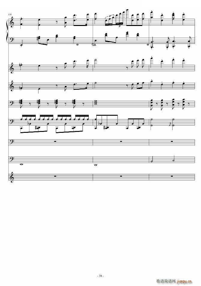大夜洛钢琴变奏曲(总谱)38