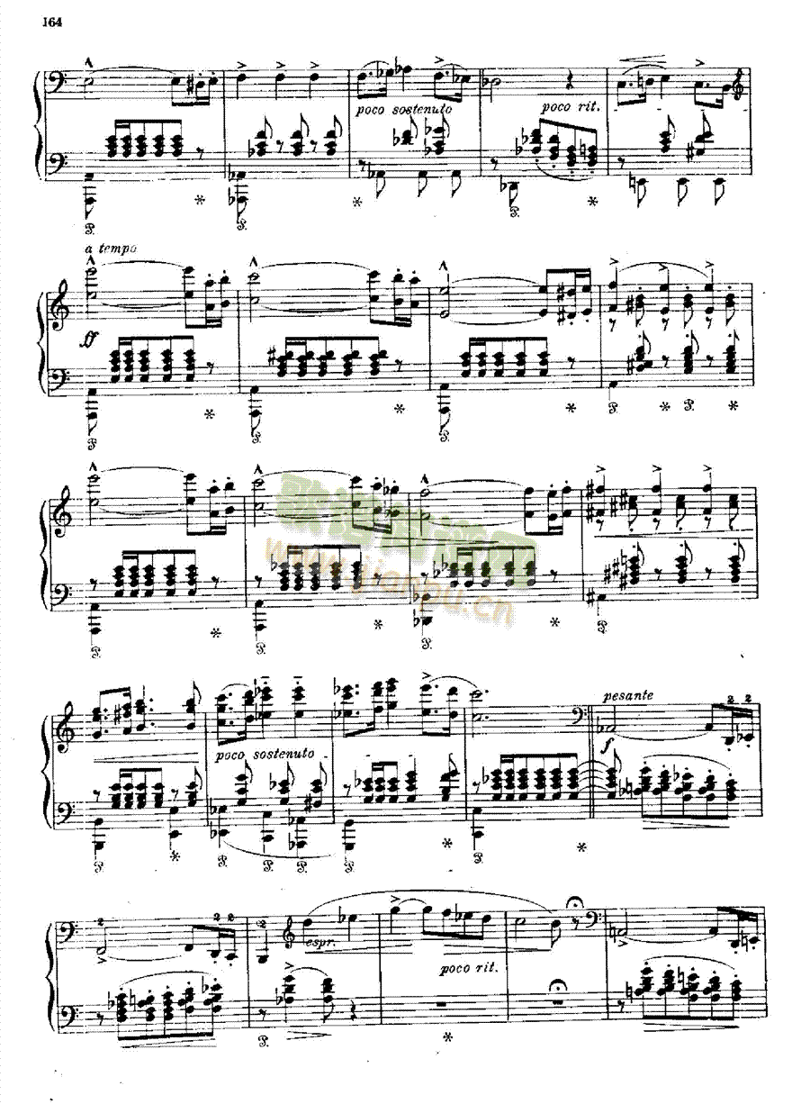 波洛涅兹第二首键盘类钢琴(钢琴谱)6