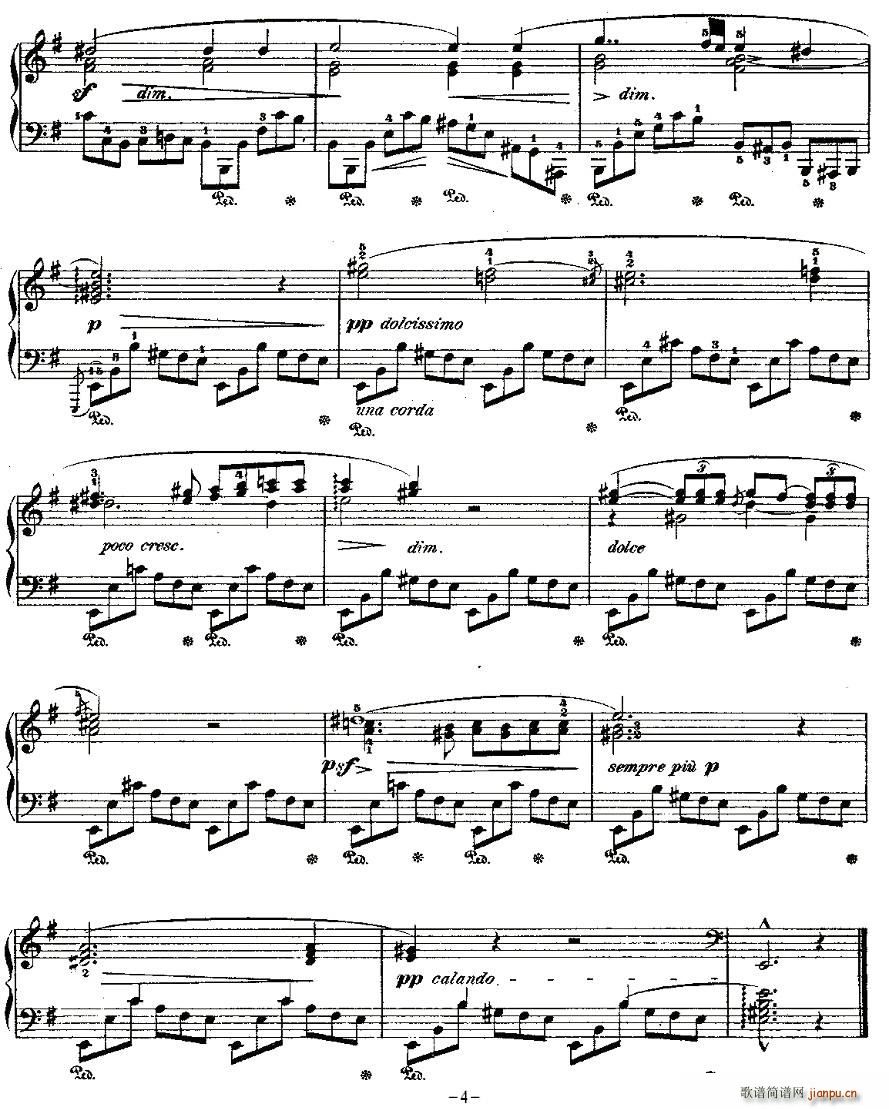 E小调夜曲Op.72－1 4