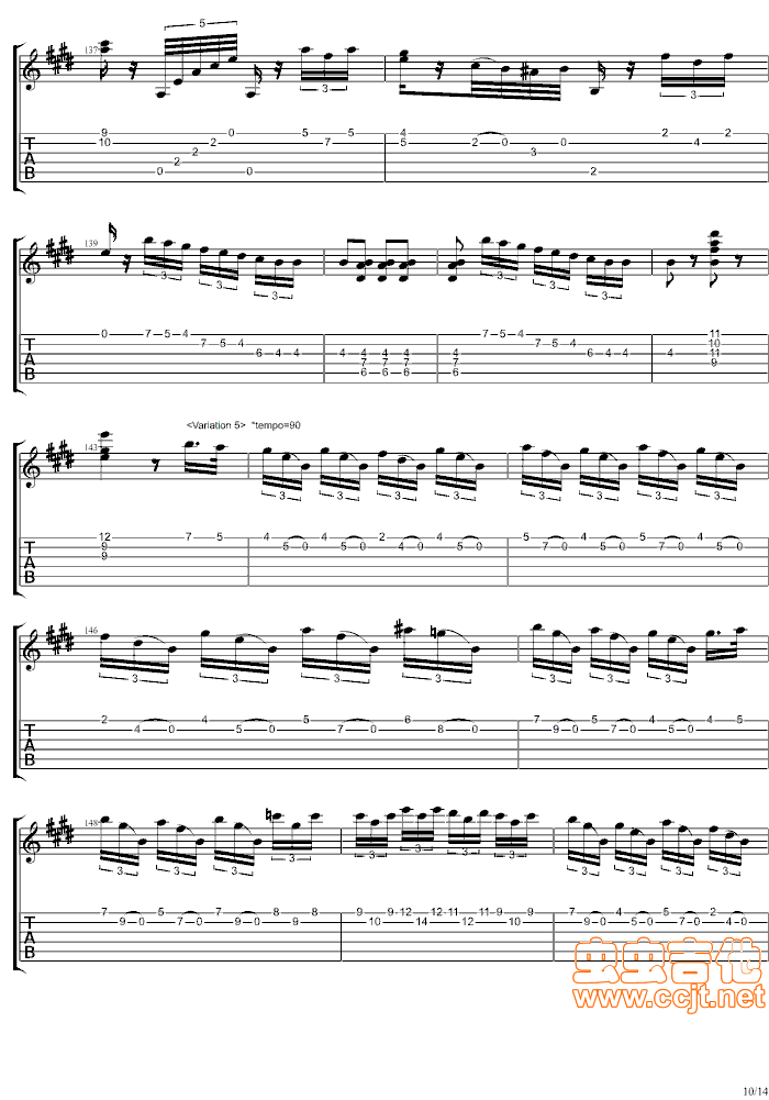 魔笛主题变奏曲-完整版(笛箫谱)10