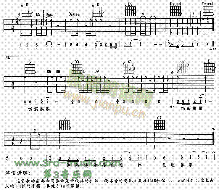 执着(吉他谱)3