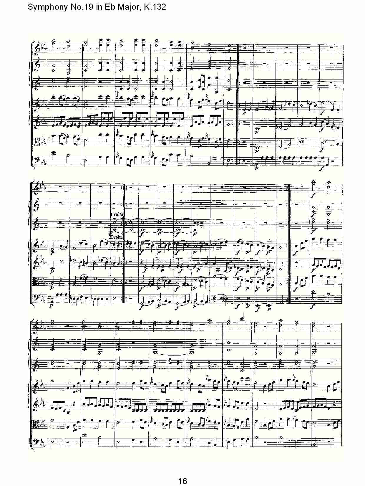 (Eb大调第十九交响曲K.132)（二）(总谱)7