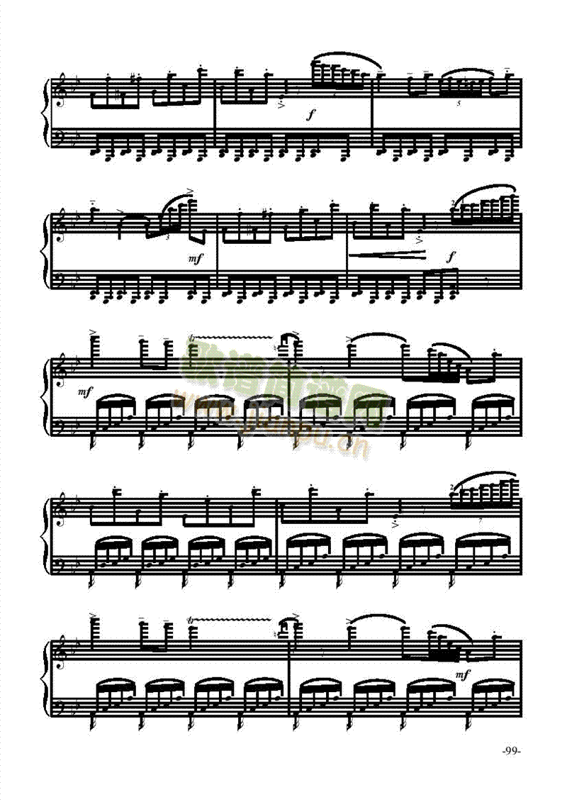 中國(guó)舞曲—茶—舞劇鍵盤類鋼琴 2