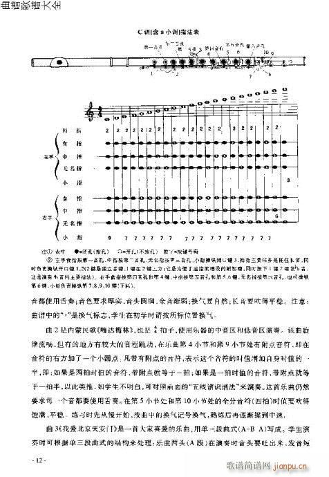 长笛入门与演奏1-20页(笛箫谱)12