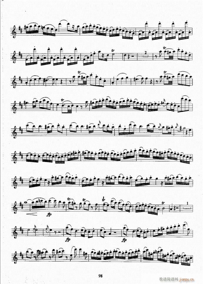 长笛考级教程61-100(笛箫谱)38