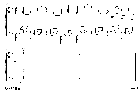 D大调卡农原版-帕赫贝尔-Pachelbel(钢琴谱)5