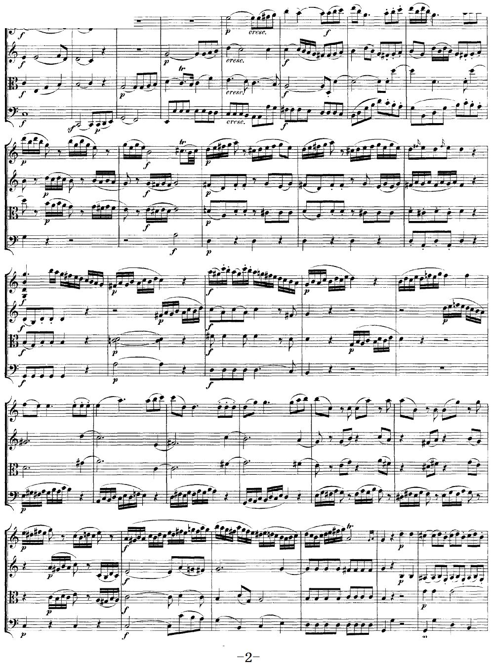 Mozart Quartet No 19 in C Major K 465 2